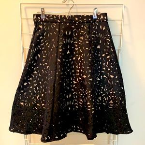 Le Chateau jacquard laser cut full skirt